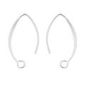 27mm Oval Earwire with Loop Sterling Silver (STS) Alternative Image