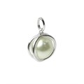 12.5mm Round Cage Pendant Sterling Silver STS Alternative Image