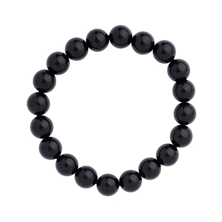 Black Obsidian 10mm Gemstone Bead Bracelet