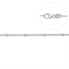 18" Superior Satellite Bead Reduction (Adjustable) Chain ECO Sterling Silver (Anti Tarnish)