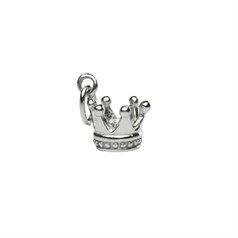 Kings Crown Charm 11mm Sterling Silver (STS)