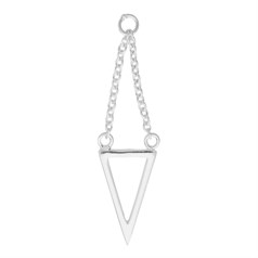 Hanging Trianglular Chandelier Sterling Silver
