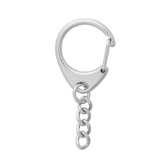 Chain Key Ring (Superior Quality) Nickel Plated