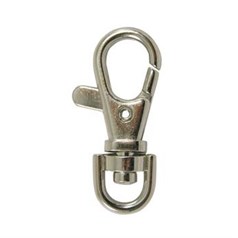 Bag Charm Clip with Trigger 37mm Nickel Plated