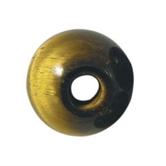 12mm Gemstone large 2.5mm hole bead Tiger Eye