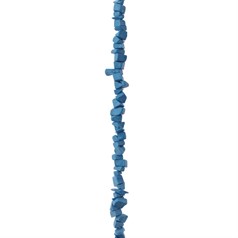 36" Gemstone tumblechip beads Turquoise (Lab Created) Indian