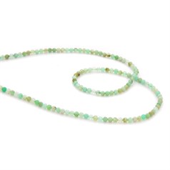 3mm Chrysoprase A Grade Faceted Round 40cm