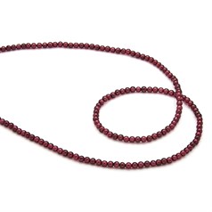 3mm Round gemstone bead Garnet 40cm (2.2-3mm) strand