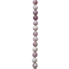 8mm Round gemstone bead Lepidolite 40cm strand
