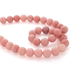 12mm Round gemstone bead Pink Opal 'A'  40cm strand