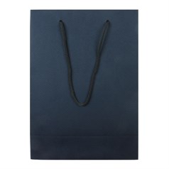 Blue Paper Bag/Rope Handles Large 180x250x85mm
