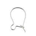 Kidney Earwire 15.5mmx9.5mm Sterling Silver (STS) Alternative Image
