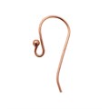 Shepherds Crook Earwire 20x15mm with 2mm Ball Copper Alternative Image