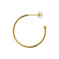 Superior 30mm Ear Hoop & Ball with Scrolls Gold Plated Alternative Image