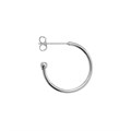 Superior 20mm Ear Hoop & Ball with Scrolls Silver Plated Alternative Image