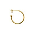 Superior 20mm Ear Hoop & Ball with Scrolls Gold Plated Alternative Image