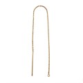 6" Pull Through Chain Ear Threader Rose Gold Plated Vermeil Sterling Silver(Extra Durable) Alternative Image