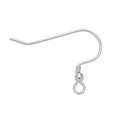 Fish Hook Round Wire with Ball & Spring Sterling Silver Alternative Image