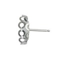10x8mm Filigree Edge Earstud (with scrolls) Sterling Silver (STS) Alternative Image