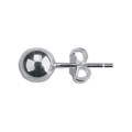 5mm Ball Earstud with Scroll Sterling Silver (STS) Alternative Image