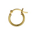 15mm Hinged Earhoop Gold Plated Vermeil Sterling Silver (Extra Durable) Alternative Image