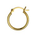 18mm Hinged Earhoop Gold Plated Vermeil Sterling Silver (Extra Durable) Alternative Image