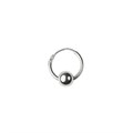 11mm Earhoop with 5mm Bead Sterling Silver (STS) Alternative Image