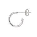 12mm Earhoop & Ball with Post & Scroll Sterling Silver Alternative Image