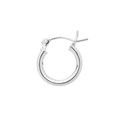 12mm Hinged Earhoop With Round Wire Post Sterling Silver (STS) Alternative Image