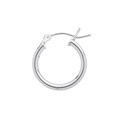 15mm Hinged Earhoop With Round Wire Post Sterling Silver (STS) Alternative Image