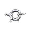 15mm Jumbo Bolt Ring  Clasp Silver Plated Alternative Image