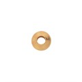 4mm Shiny disc shaped Bead 1.6mm Hole Gold Plated ECO Sterling Silver (STS) Vermeil Alternative Image