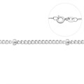 6" Satellite Chain Bracelet Sterling Silver (STS) Alternative Image