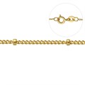 6" Satellite Chain Bracelet Gold Plated Vermeil Sterling Silver (STS) Alternative Image