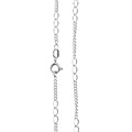 9" Superior Alternate Cable/Trace Chain Anklet Eco Sterling Silver  (Anti Tarnish) Alternative Image