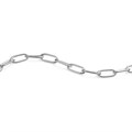 Rectangular Trace Chain Loose By the Metre Eco Sterling Silver Alternative Image