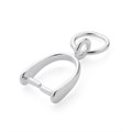 Stirrup Pendant Pinch Bail 7mm with jump ring Sterling Silver Alternative Image