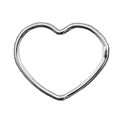Wire Heart Pendant Dropper/Link Silver Plated Alternative Image