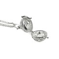 Round Filligree 20mm Ball Locket Necklace Silver Plated Alternative Image