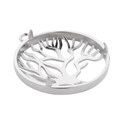 Tree of Life 31mm Cage Pendant Silver Plated Alternative Image