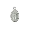 Madonna Oval Charm with Loop 10x7mm Sterling Silver (STS) Alternative Image