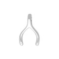 Wishbone Charm Dropper (12x7mm) Sterling Silver Alternative Image