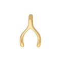 Wishbone Charm Dropper (12x7mm) Gold Plated STS Vermeil Alternative Image