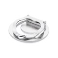 Round Scarf Clip with 20mm Pad for Cabochon Rhodium Plated Alternative Image
