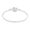 Plain Bangle Wire with 12mm Cup Sterling Silver (Lightweight) Alternative Image