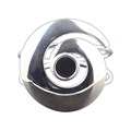 Swirl Bangle with 12mm Cup for Cabochon Silver Plated Alternative Image