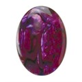 18x13mm Red Abalone Shell Low Dome Cabochon Alternative Image