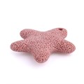 50mm Lava Rock Starfish Pendant - Pink Alternative Image