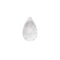 Rock Crystal Faceted Teardrop Briolette Top Side Drilled Alternative Image