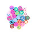 9x5mm A-Z Polymer Clay Letter Bead 100 pc Alternative Image